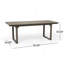 Outdoor Expandable Acacia Wood Dining Table