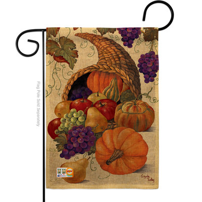 Double Sided 18.5'' H x 13'' W Polyester Garden Flag