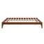 Base de lit plateforme en bois avec support en lattes de bois-118028177