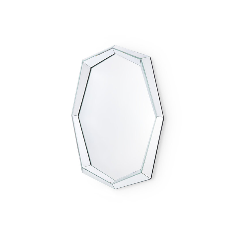 Avery Elongated Glass Mirror, Clear