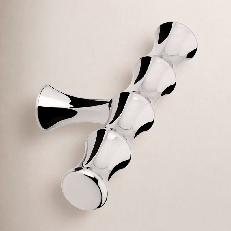 Poignée barre surdimensionnée de 3 9/16 po, Chrome brillant, H 2,17 po x l 2,15 po x P 2,15 po
