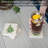 Stoneware Agate Ceramic Jute Leather Crystal Square Round 4 Piece Coaster Set