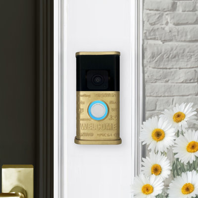 Multilingual Welcome Video Doorbell Cover (Ring 3, 3 Plus, 4, Battery Plus, Battery Pro Compatible)