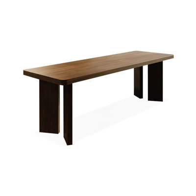 Nut-brown Rectangular Solid Wood writing desk