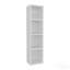 Armoire de rangement murale haute en bois manufacturé avec 4 tablettes ouvertes, organisateur de salle de bain mince