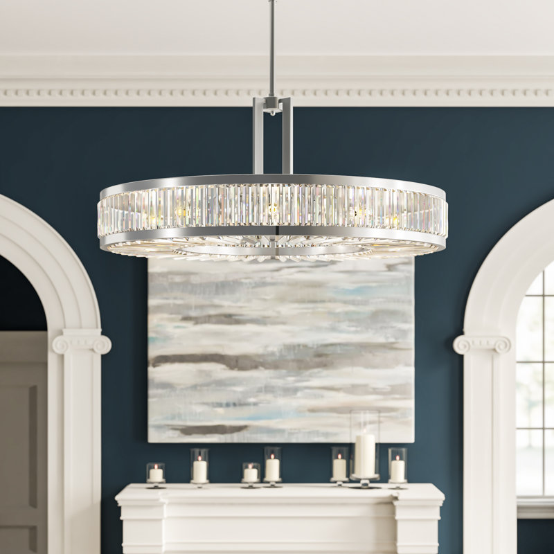 Crystal Enchantment 8 - Light Chandelier, Silver