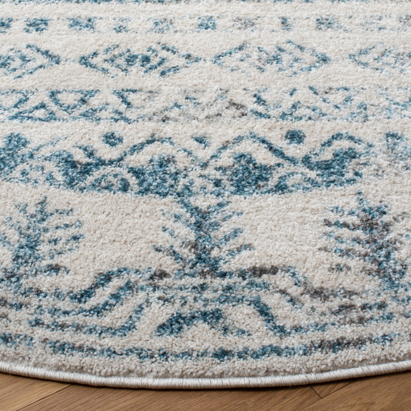Tulum Performance Southwestern Rug, Round 6'7"