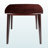 Ashford Square Dining Table with Angled Legs in Brown Finish, 29.15'' H X 33.80'' W X 33.80'' D