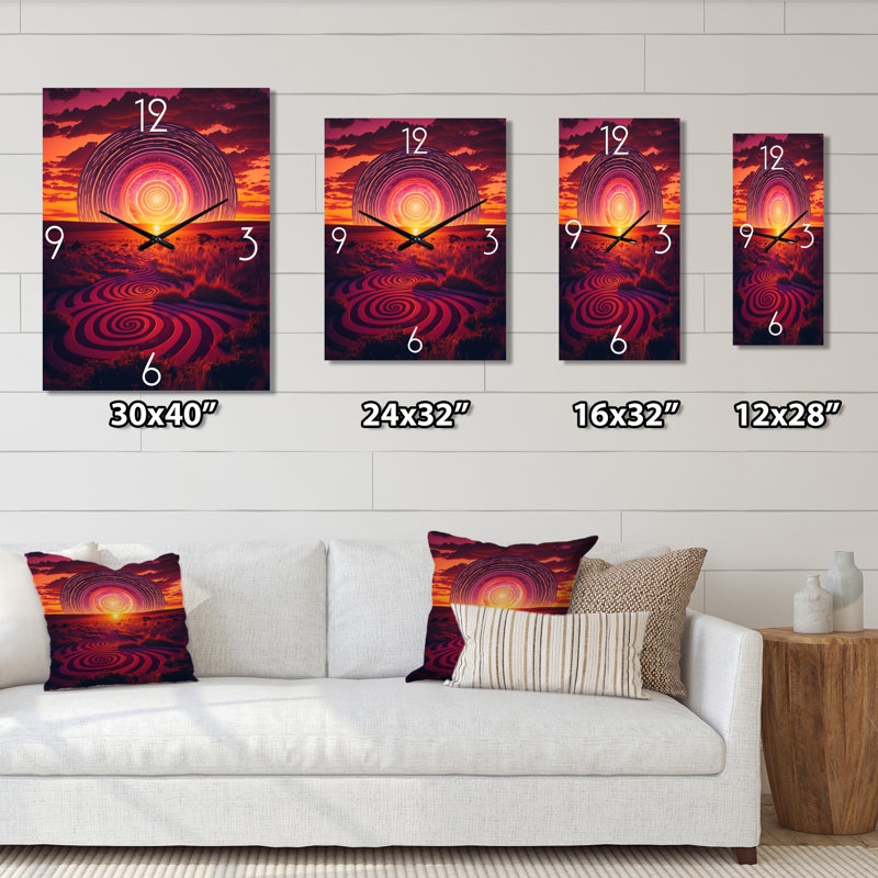 Trapeza - Storms Wall Clocks, Small
