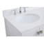 Meuble-lavabo simple 32 po avec plateau en marbre Hines-1745992849