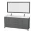Sheffield 72" Freestanding Double Bathroom Vanity with Quartz Top with 70" Mirror-1284103322-1284072014-1284072016