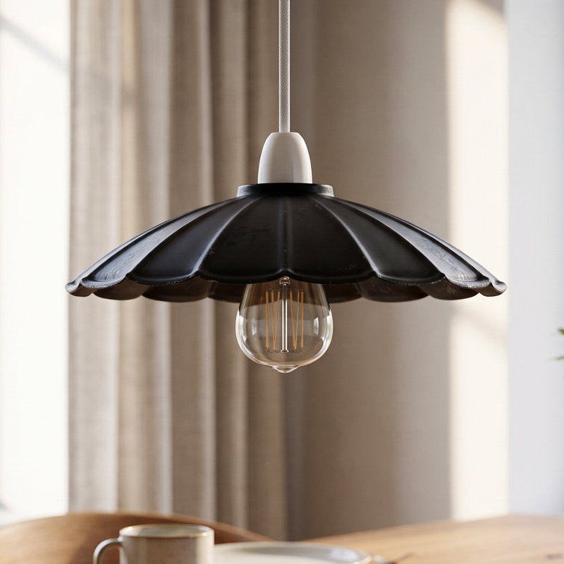 Parasol en forme d'abat-jour en métal 22 cm, petit abat-jour pour luminaire suspendu, remplacement facile de l'abat-jour pour luminaire suspendu, lampe de table, lampe sur pied, cuisine, salon