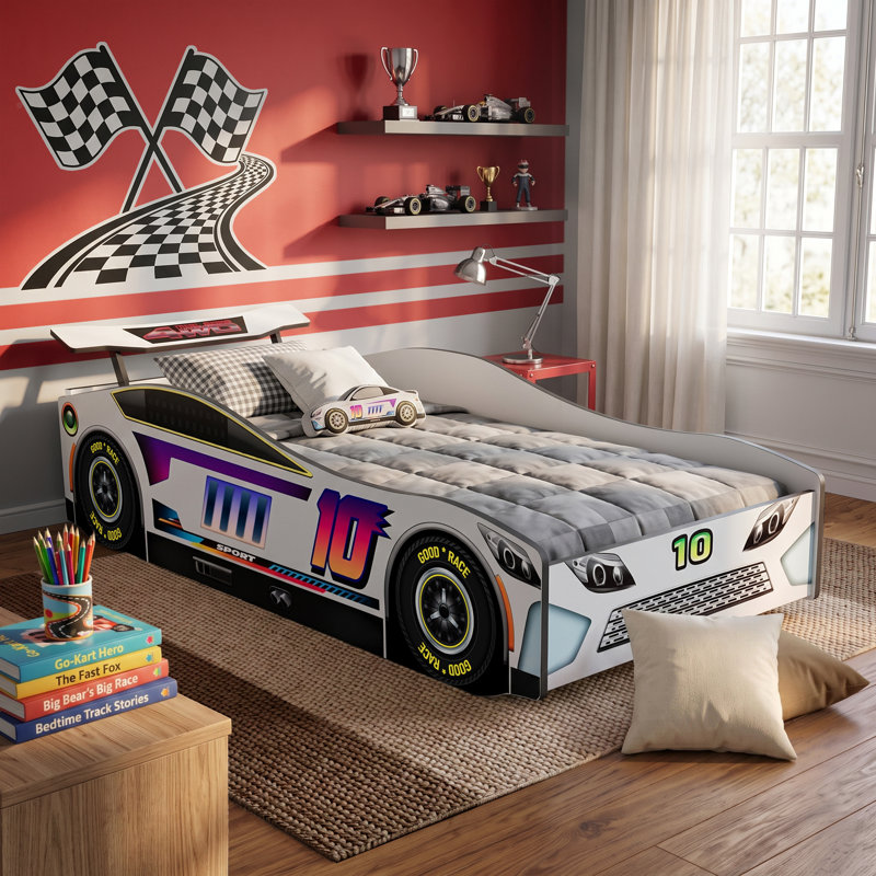 Ashelly Race Car Platform Bed