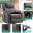 Deauna Upholstered Heated Massage Chair-469555974