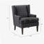 Méridienne simple avec dossier ailé et chaise longue de salon confortable-1181005360-1181005363