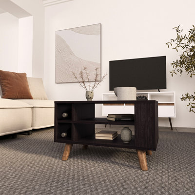 Table basse avec rangement ouvert