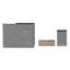 Kapricia Metal and Wood 3 Piece Desktop or Vanity Organizer Set-912702727