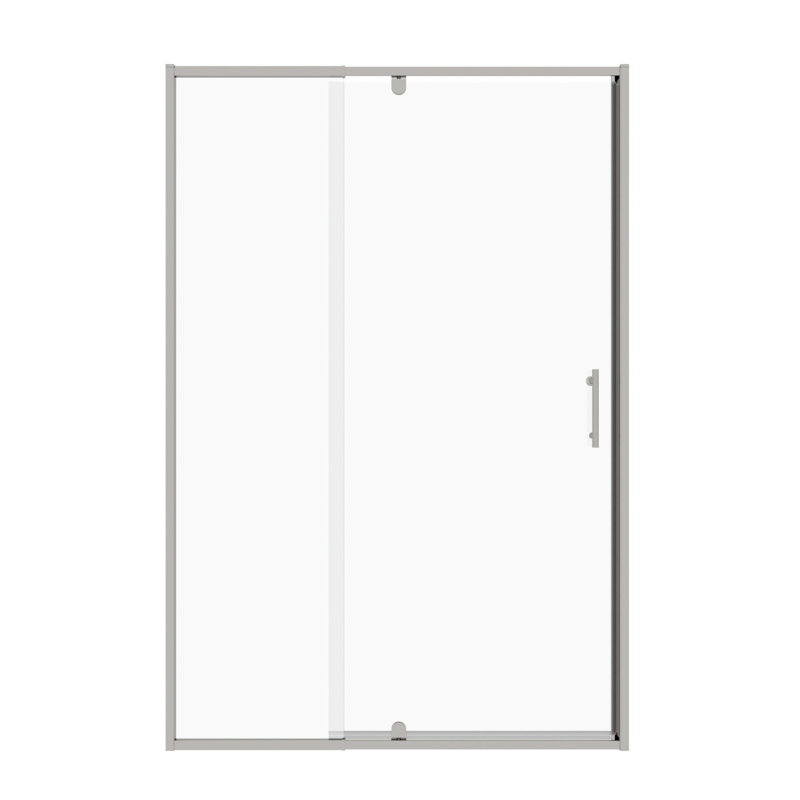 Swing Tempered Glass Shower Door, Chrome