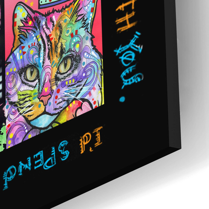«Catamat 1» par Dean Russo, art mural en verre acrylique, 16 po x 12 po