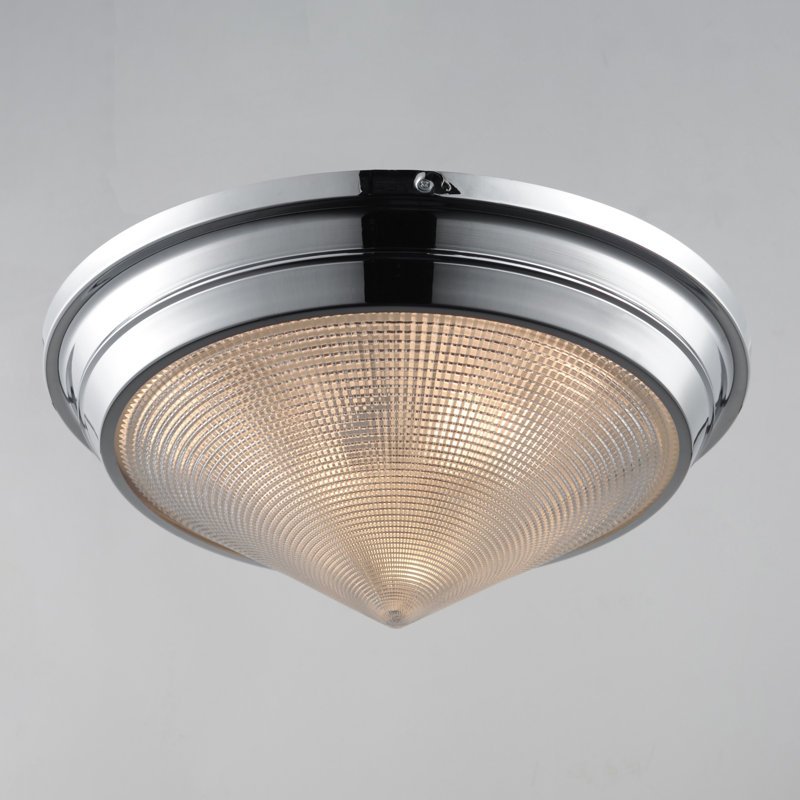 Hargreaves-Flush Mount, Polished Nickel