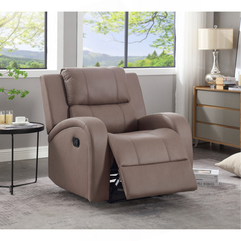 Fauteuil inclinable manuel moderne en similicuir