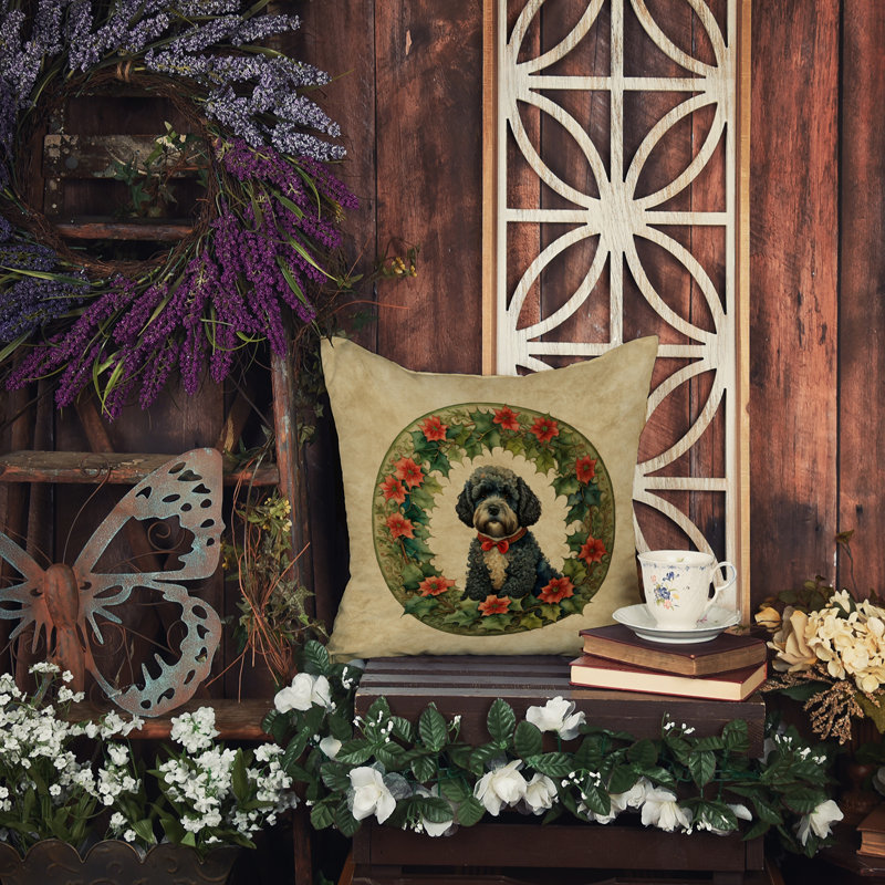 Coussin Christmas, 14 po x 14 po, Carré