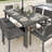 Martha Stewart 71" Outdoor Rattan Wicker Patio Table with Engineered Wood Top-109713862