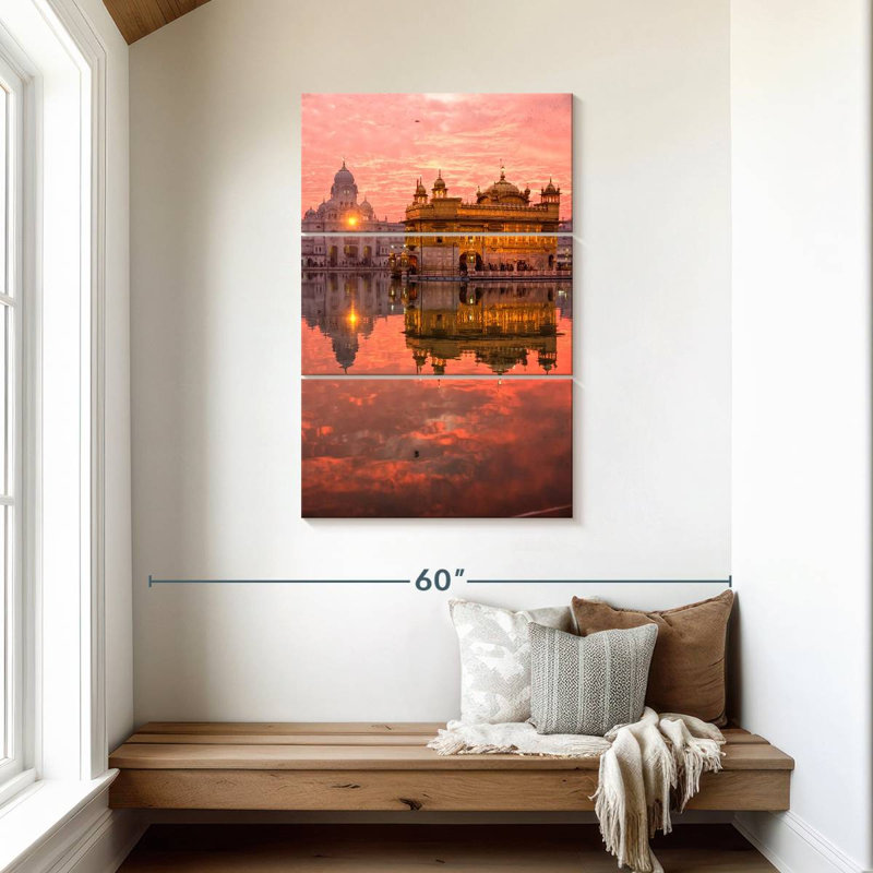 Masam Harmandir Sahib Reflection, 45" H x 28" W