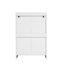 Armoire moderne avec cadre robuste et commode à 4 tiroirs-210297868