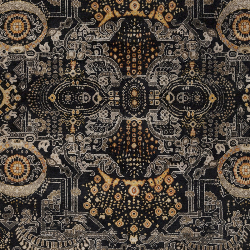 Empress Hand Knotted Wool Oriental Area Rug, Rectangle 3'6" x 5'6"