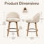 Tabourets de bar pivotants en velours Louise-1740754314-1748791228