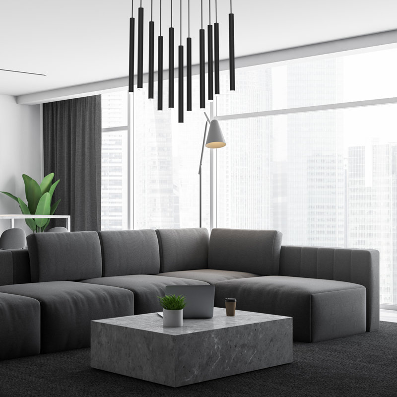 Monza 11 - Light Cluster Pendant, Black