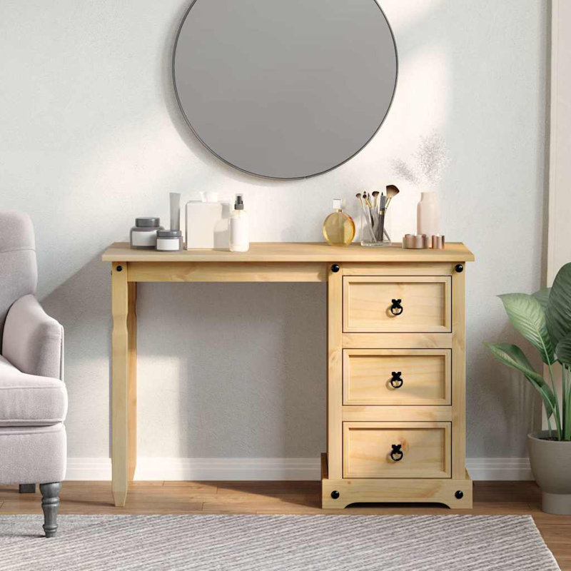Tanacross Dressing Table "Corona" 110x47x75 cm Solid Wood Pine