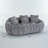 Ultra-soft Faux Fur Sofa, Large Living Room Two-seater Sofa-1881755166