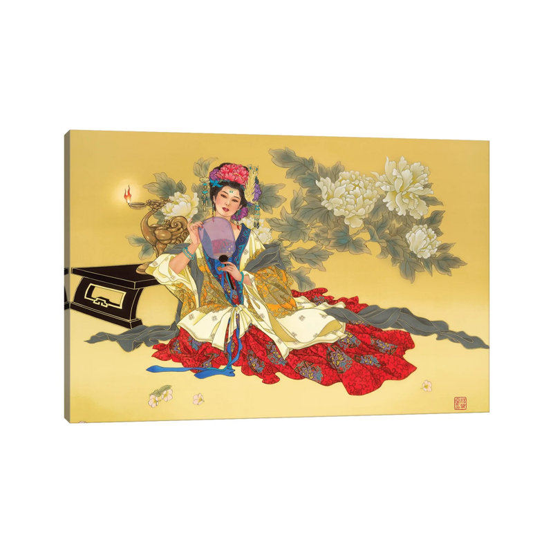 La Coquette - Painting on Canvas, Wrapped Canvas, 20.32 cm H x 30.48 cm W