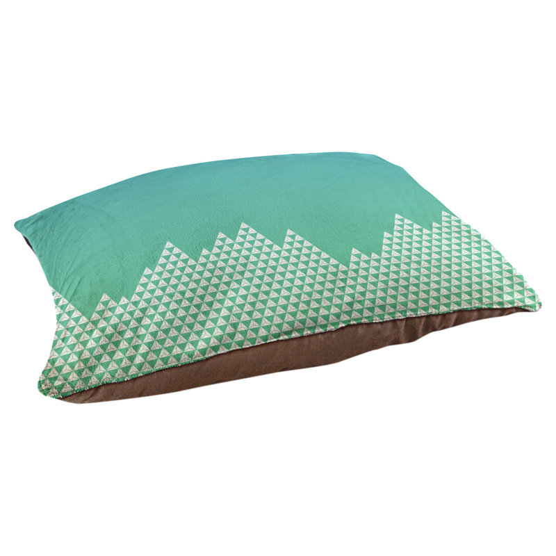 Coussin mountain dog Byrge, Grand (H 14 po x l 42,5 po x P 32,5 po), Vert mer / gris