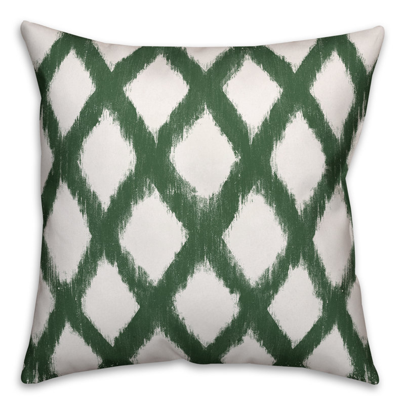 Geometric Reversible, 20" x 20", Green