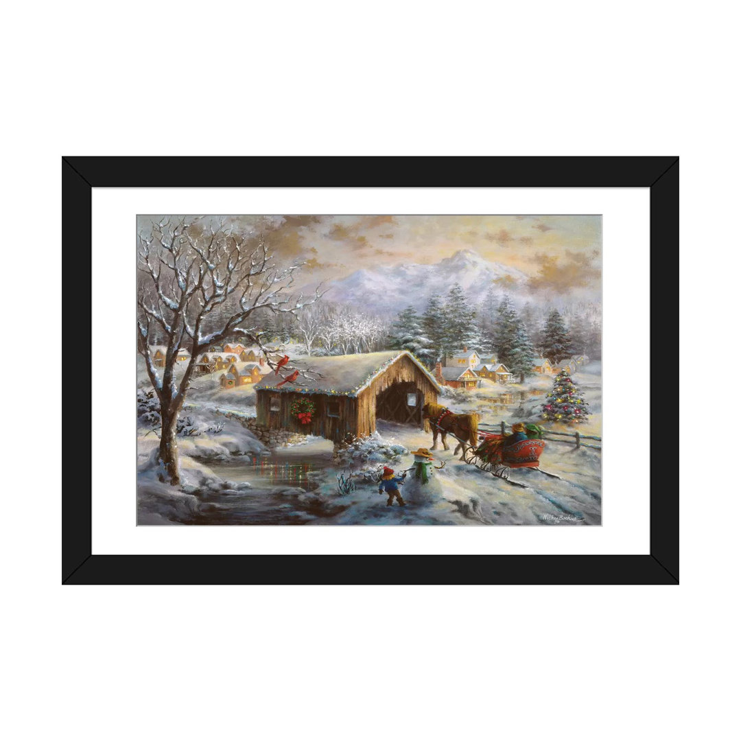 " Covered Bridge " by Nicky Boehme East Urban Home Mat 