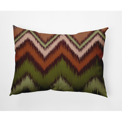 Ikud Chevron Outdoor Reversible Throw Pillow