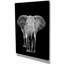 «Elephant on Dark», impression sur toile tendue-29497009