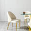 Chaise de salle à manger en acier inoxydable