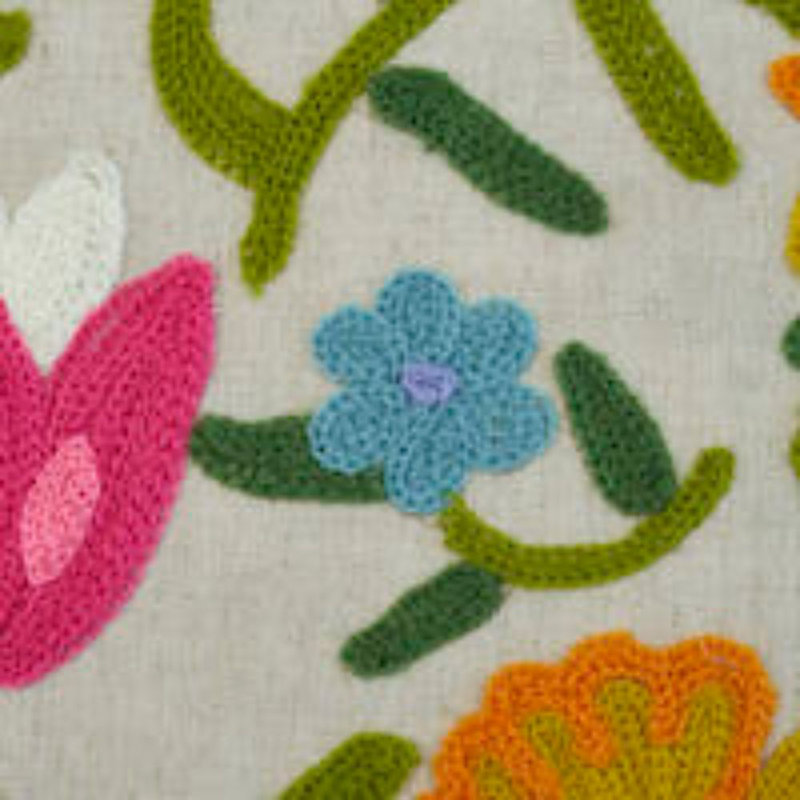 Crewel Garden Pillow