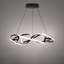 Luminaire suspendu géométrique à DEL 1 lumière Interlace