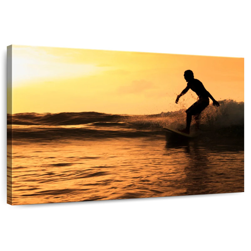 Senne Sundown Surfing, 30" H x 45" W
