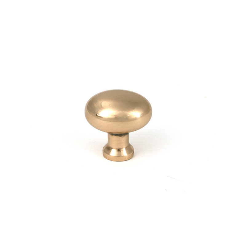 Moore Cabinet Knob, 0.98" Knob Diameter, Polished Bronze
