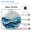 Horloge murale 12 po Ocean Wave