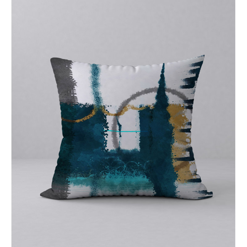 Housse de coussin décorative carrée Falling Joy, 24 po x 24 po