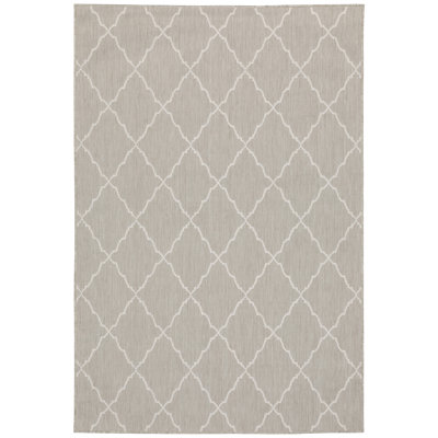 Tapis intérieur / extérieur gris Mckenny