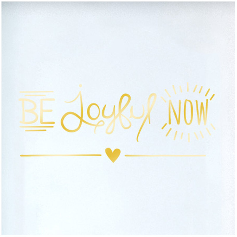 Non-Wall Damaging Wall Decal, Shiny Gold