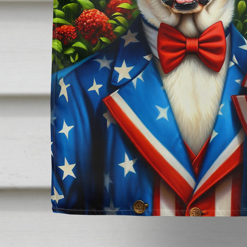 Drapeau «All American House», Étoile bleue Labrador Retriever